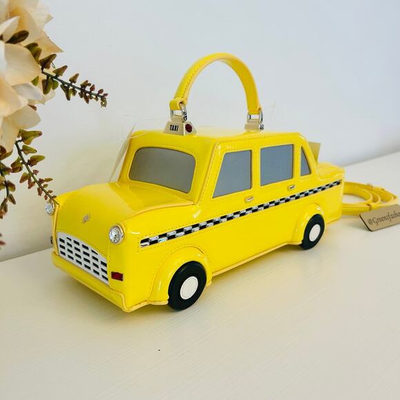 Kate Spade Purse NYC Big Apple 3D Taxi Crossbody Bag - Picture 8 of 12